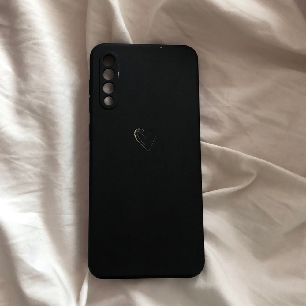 Samsung A50 Black Heart phone case
